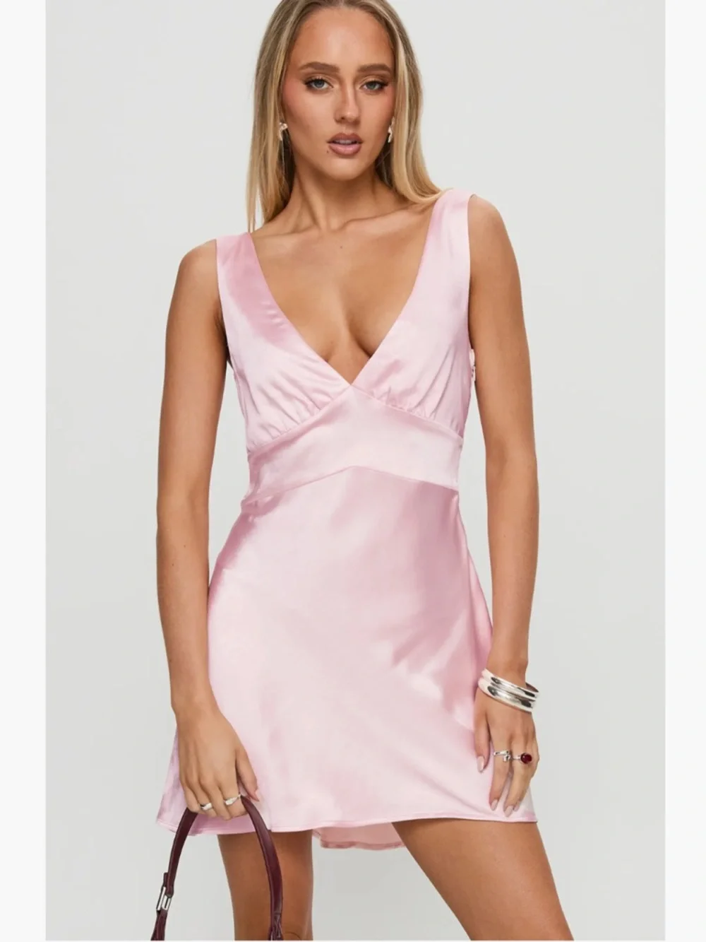 princess polly pink wrap dress Princess Polly Ensley Mini Dress Pink - wrap dress - summer dress